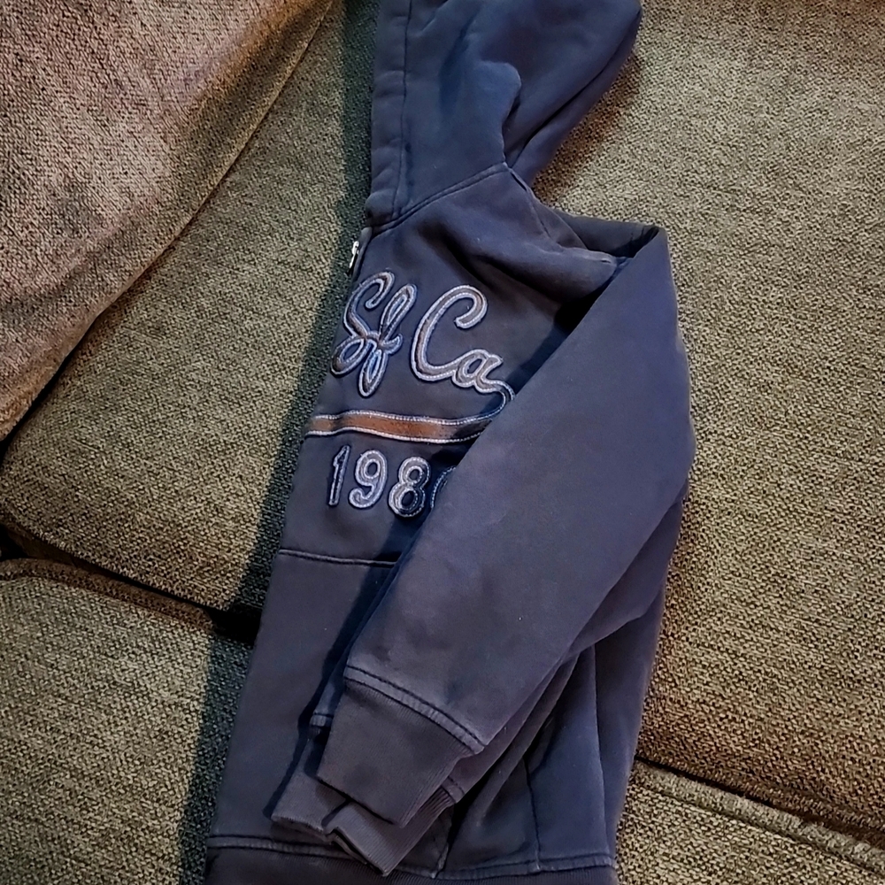 Sherpa Lined Gap Kids Cozy Full Zip Hoodie Size M (8) - Picture 9 of 9